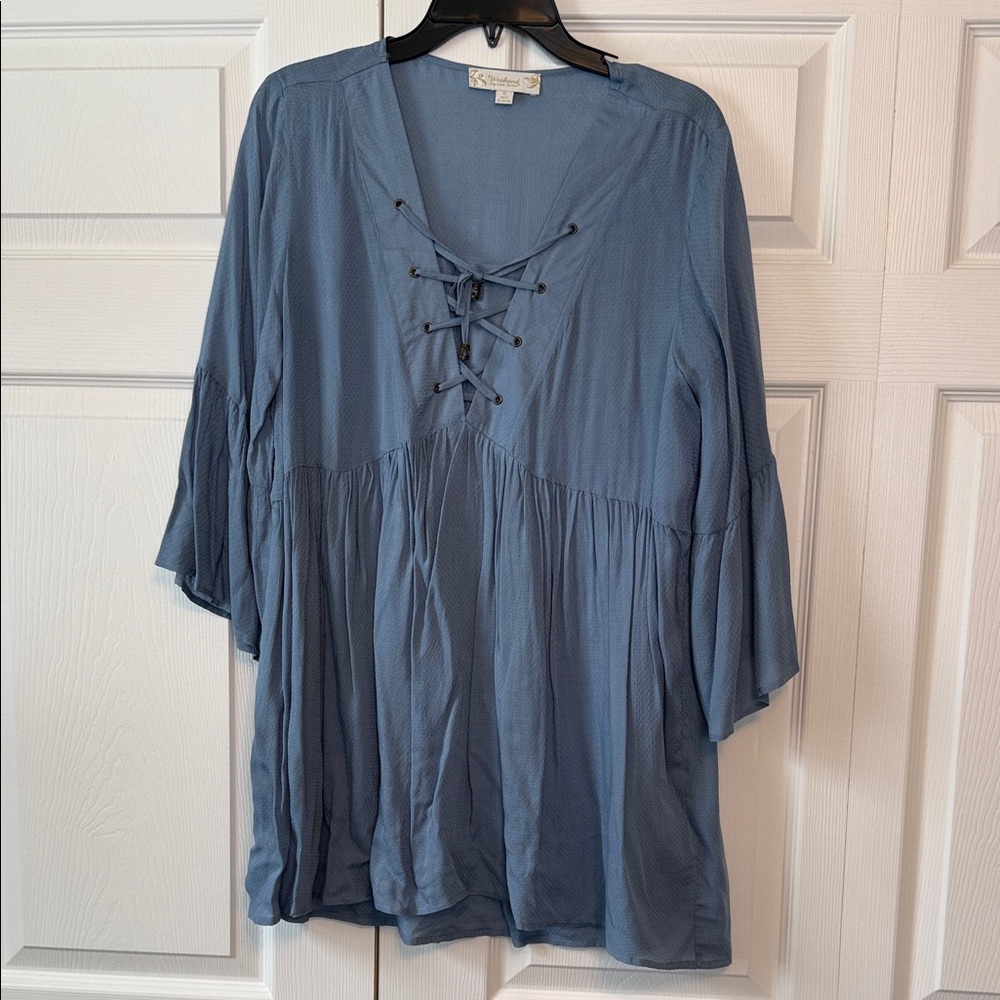 Suzanne Betro Weekend Boho Blouse XL